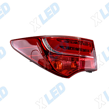 Фонарь задний Hyundai Santa Fe III (2012-2016) LED в крыло (левый)