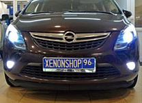 Opel Zafira, установка би-ксеноновых линз Hella 3R+