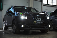 Nissan Qashqai - Замена светодиодных Bi-Led линз