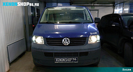 Установка би-галогеновых линз Hella 3R-H7/D2/D4 | Volkswagen transporter 2007 год