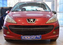 Установка би-ксеноновых линз Morimoto mini  на автомобиль Peugeot 207