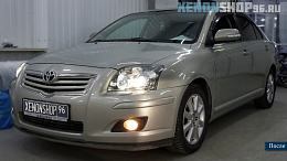 Замена на Би-ксеноновые линзы HELLA 3/Toyota Avensis II 2007г