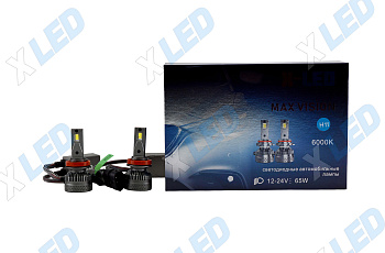 Комплект светодиодных ламп H11 X-LED MAX VISION 6000K Canbus 12-24v
