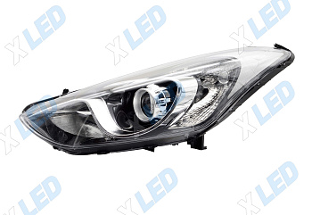 Фара Hyundai I30 (2011-2016) линза галоген, без электрокорректора (левая) 