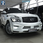 Infiniti QX80 Замена линз на Би-диодные