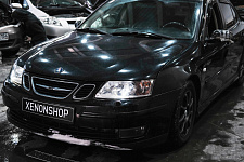 Saab 9-3 - Замена на светодиодные линзы!
