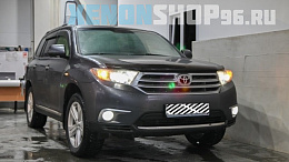 Toyota Highlander 2012 - BI - LED линзы Dixel с чипами Aozoom A3 3.0 5000k