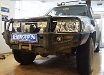 Установка би-ксеноновых линз HELLA на nissan patrol